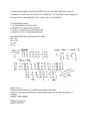 Linear Algebra Cheat Sheet Lu Factorization Determinants Course Hero