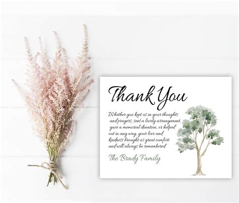 Sympathy Acknowledgement Cards Funeral Thank You And Etsy Funeral