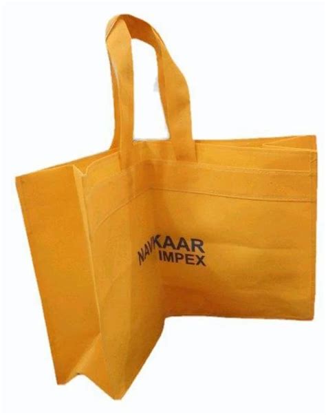 Yellow Non Woven Loop Handle Bag At Rs 20 Piece Loop Handle Bag In