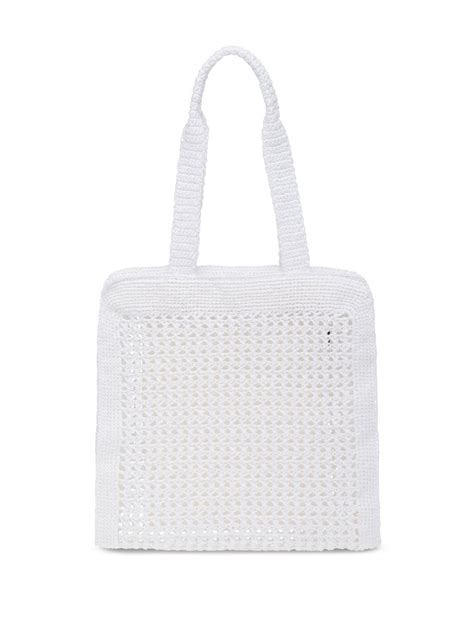 Miu Miu Interwoven Straw Tote Bag Farfetch