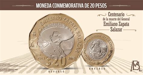 Colecciona La Moneda De Pesos De Emiliano Zapata