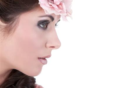 Wallpaper flower brunette female for mobile and desktop section девушки resolution x