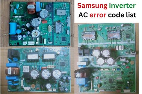 Samsung Inverter Ac Error Code List E422 E101 E154 Etc