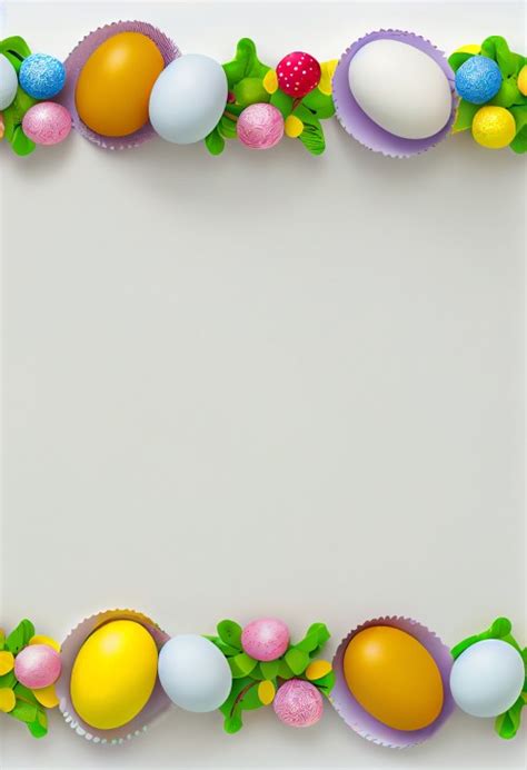 Free Easter Egg Border