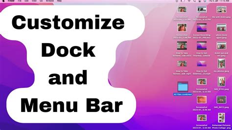 How To Customize Dock And Menu Bar On Mac 2023 YouTube