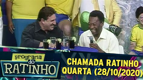 Chamada Programa do Ratinho homenagem a Pelé SBT Quarta 28