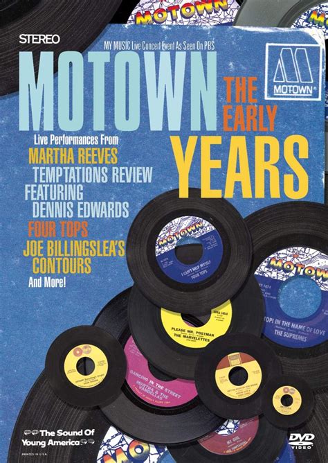 Jp Motown The Early Years Dvd Renaldo Benson Dennis