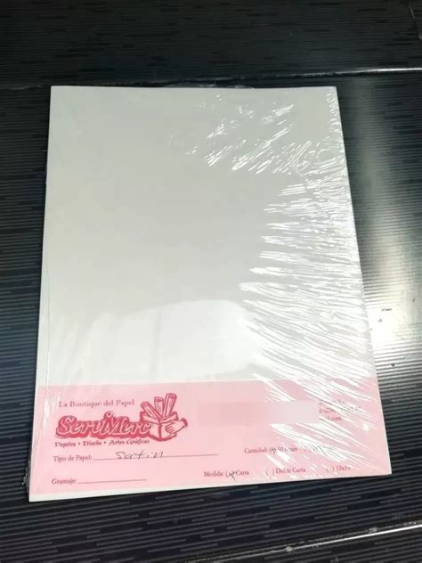 Papel Couche Tamano Carta Con Adhesivo 50 Hojas Mebuscar México