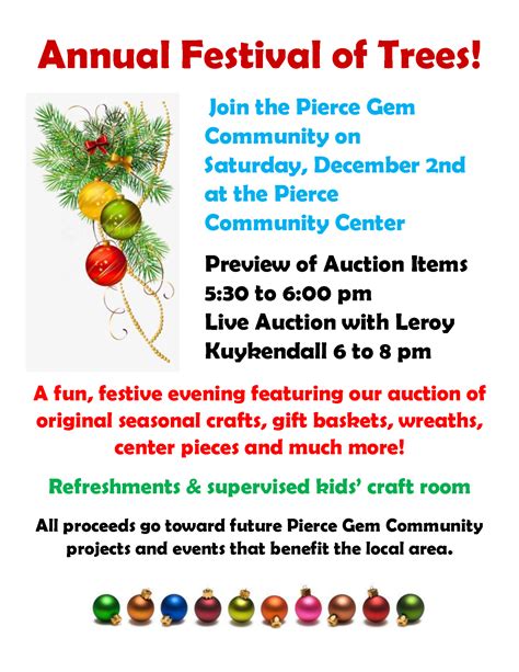 2023 Pierce Gem Team Festival Of Trees – Clearwater County Chamber Of