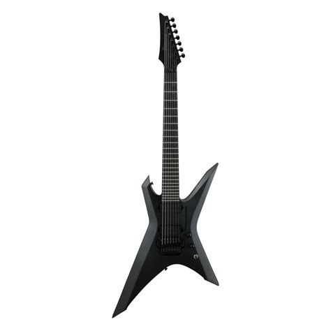 Ibanez Iron Label Xiphos 7 String Explorer Electric Guitar Flat Black