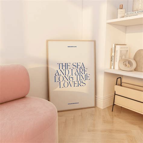 Blue Aesthetic Posters Blue Poster Blue Room Decor Blue - Etsy