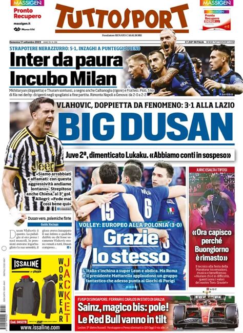 Buona Domenica Tifosi Rossobl Ecco Le Prime Pagine Sportive