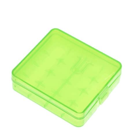 Generic 4 X 18650 Battery Case Plastic Transparent Hard White Blue