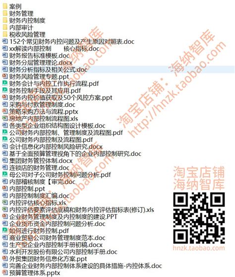 企业内部控制全套资料内控财务风险管理审计模板手册实施细则制度虎窝淘