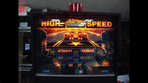 1986 Williams High Speed Pinball Steve Ritchie Classic Artwork