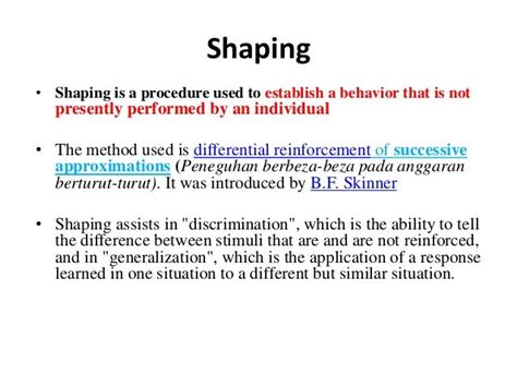 😀 Shaping and chaining examples. Shaping, Chaining, And Generalization ...