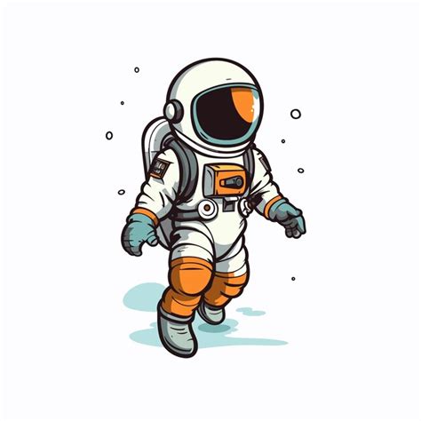 Premium Vector Astronaut And Space Illustration