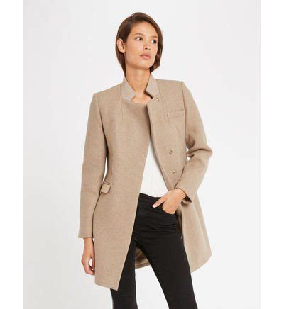 Manteau Droit Avec D Tails Strass Morgan Galeries Lafayette