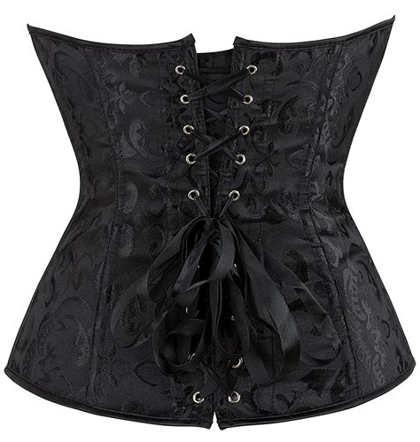 Alivila Y Fashion Womens Sexy Brocade Vintage Corset Overbust Bustier