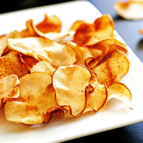 Crispy Apple Chips Baked In The Oven Tried And True Recipes