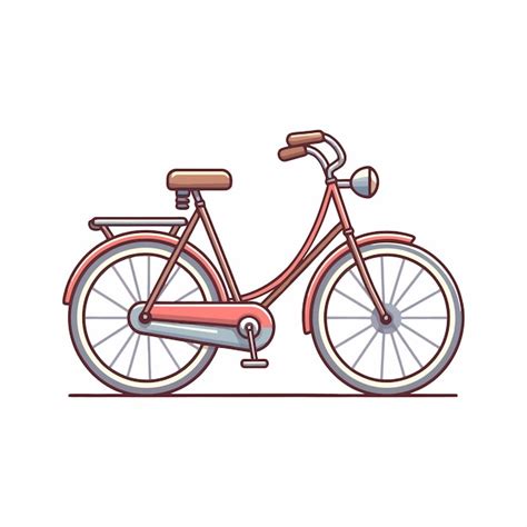 Premium Vector Bicycle Cartoon Simple Vector Art