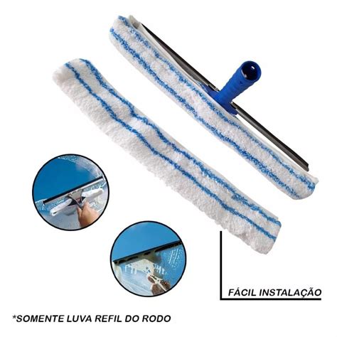 LUVA REFIL PARA LAVADOR DE VIDROS 35CM BRALIMPIA Aradesc