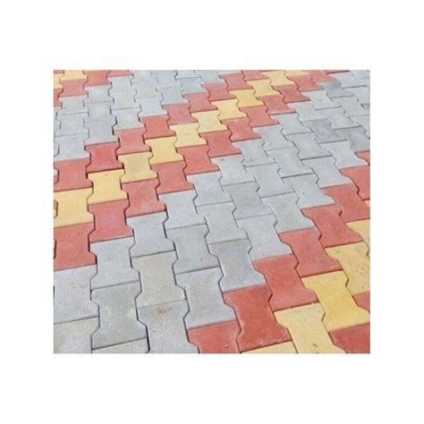 Cement I Shape Paver Block For Landscaping Thickness 60 Mm At Rs 30