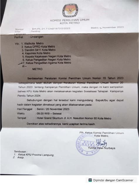 Contoh Undangan Sosialisasi Kpu Pdf