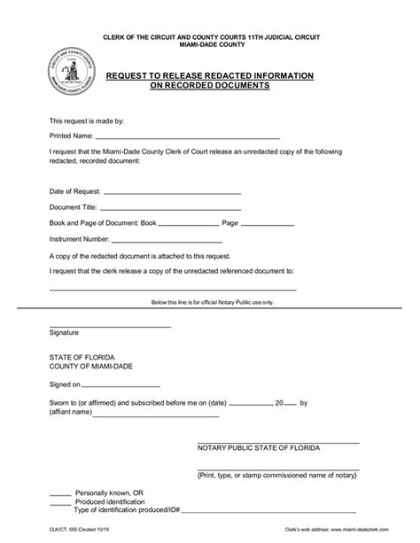 Fill - Free fillable Miami-Dade County Clerk of the Courts PDF forms