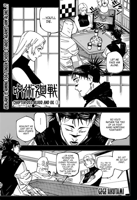 Jujutsu Kaisen Chapter 203 Jujutsu Kaisen Manga Online