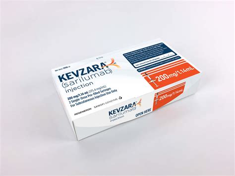 Sanofi And Regeneron Announce FDA Approval Of Kevzara Sarilumab For