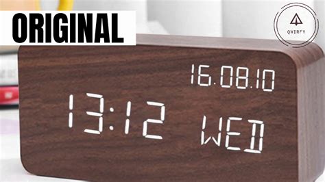 Original Wooden Digital Clock Box Youtube