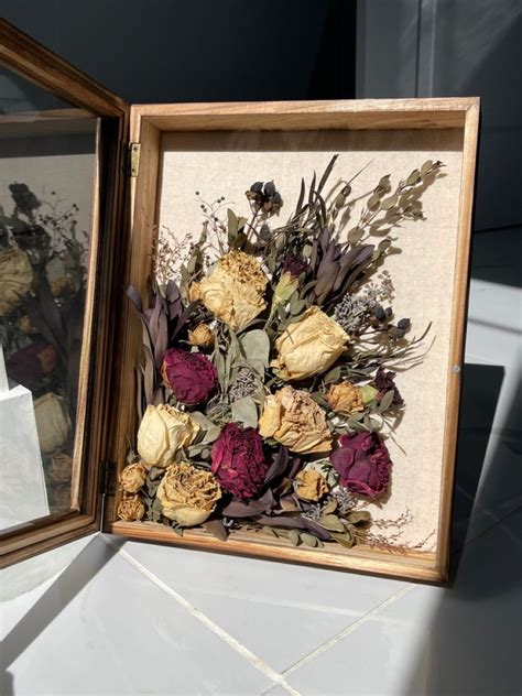 Dried Wedding Bouquet Dried Flowers Diy How To Preserve Flowers Bouquet Shadow Box