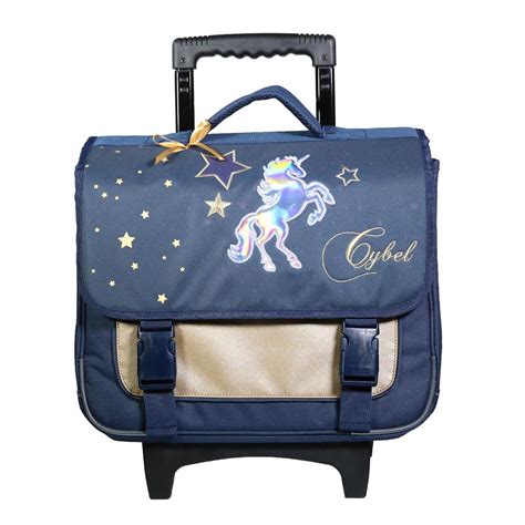 Cartable Roulettes Licorne Cybel Cm Trolley Haut De Gamme Cartable