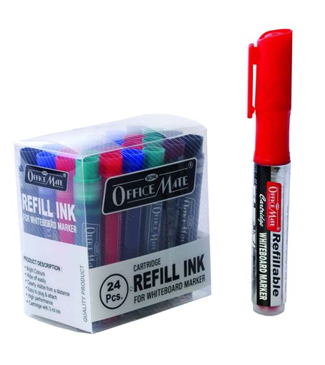 Refillable Cartridge For Whiteboard Marker Pack Of Pcs Soni