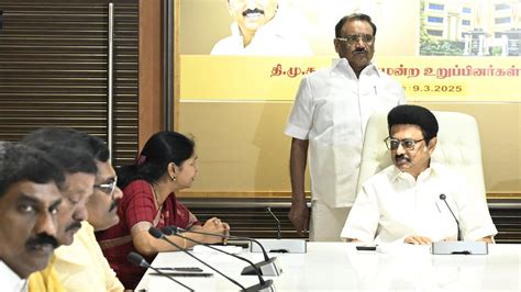 Delimitation Threat Dmk Ministers Mps To Visit Seven States To Muster