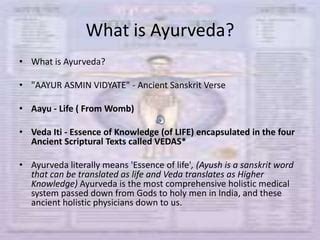 Ayurveda Module 1 | PPT