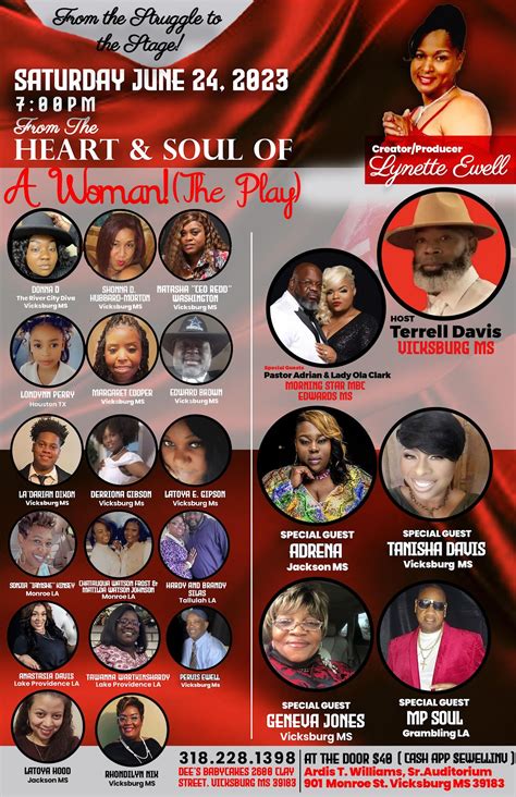 From the Heart and Soul of a Woman, Vicksburg Auditorium, 24 June 2023