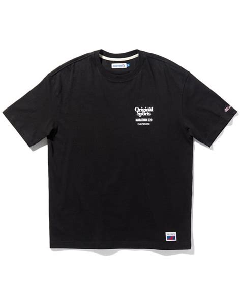 Musinsa Original Sports Marathon Heritage T Shirt Black