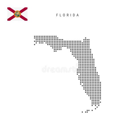 Mapa De Patrones De Puntos Cuadrados De Florida Mapa De P Xeles