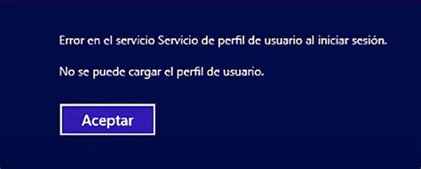 Error En El Servicio De Perfil De Usuario Al Iniciar Sesion No Se