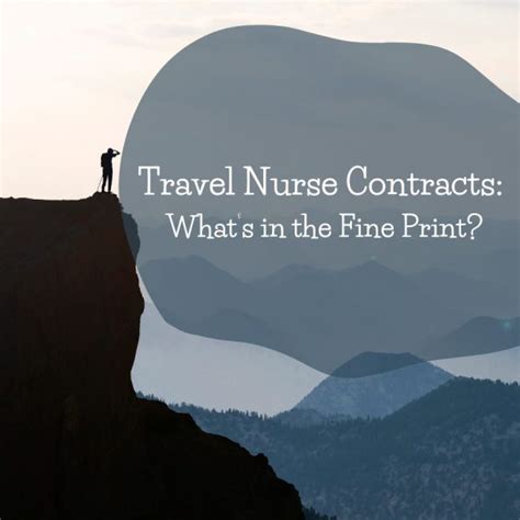 Travel Nurse Contracts What Is In The Fine Print