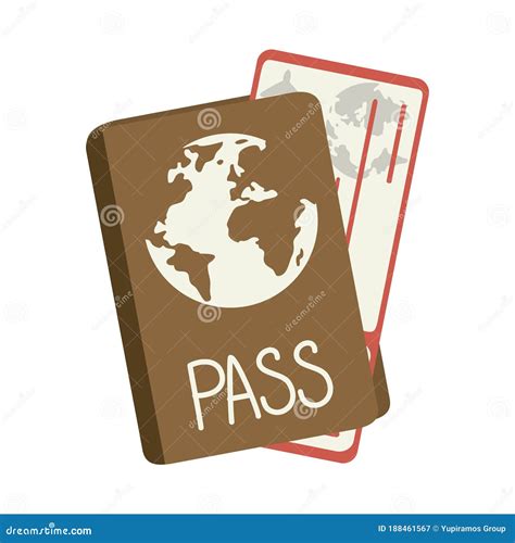 Summer Travel And Vacation Passport And Tickets In Flat Style Isolated