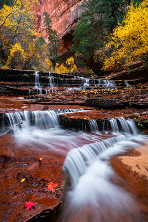 Arch Angel Falls Images Zion National Park Utah For Sale