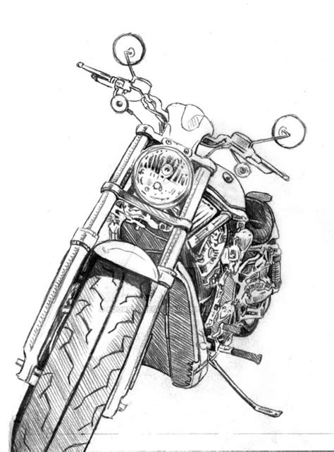 Pin by Annie on Sketch | Bike sketch, Bike drawing, Motorcycle artwork