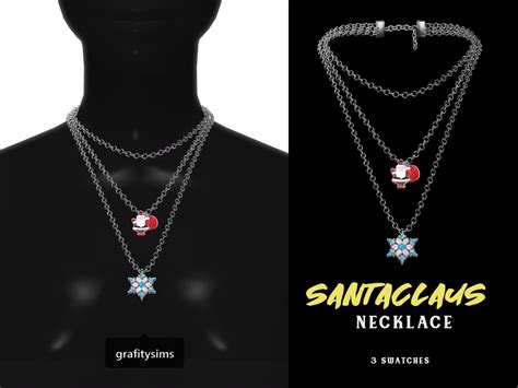 Grafity Cc Santaclaus Layered Necklace 3 Dopecherryblossomheart