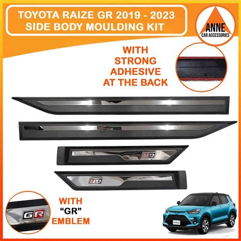 Bodykit Moulding For Toyota Raize Gr 2019 2023model Oem Side Body