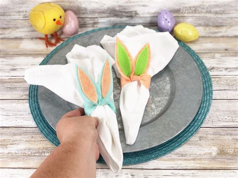 Bunny Ears Napkin Rings Kunin Felt