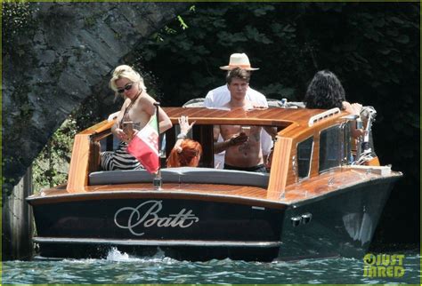 Full Sized Photo Of Bella Thorne Yellow Bikini Lake Como With Benjamin Mascolo Bella Thorne