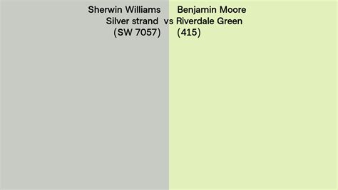 Sherwin Williams Silver Strand SW 7057 Vs Benjamin Moore Riverdale